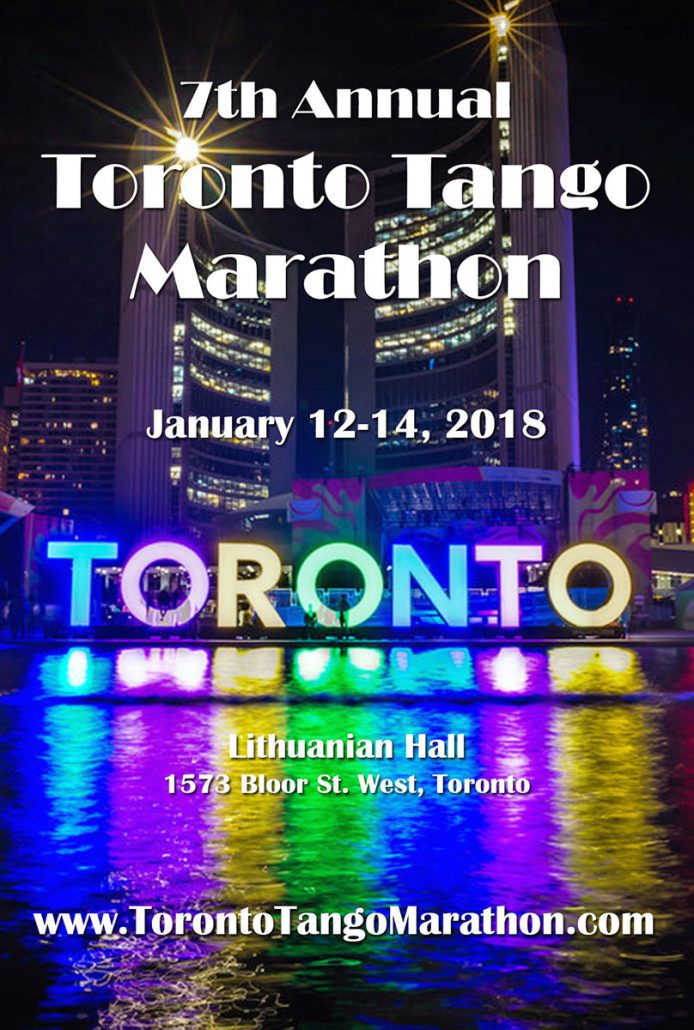 7th Annual Toronto Tango Marathon 2018 [TMD] Tango Marathon Directory